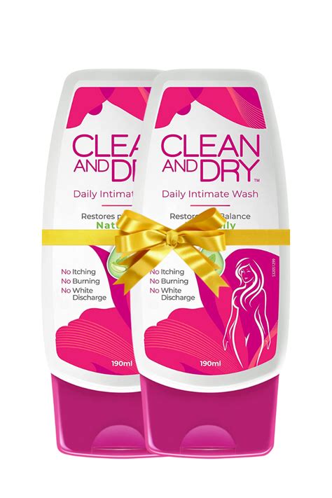 Clean & Dry Daily Intimate Wash 190 ml Combo Pack – Clean and Dry