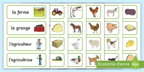 FREE! - Cartes de vocabulaire : La ferme (teacher made)