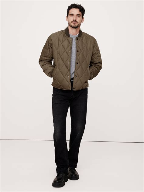Quilted Bomber Jacket | Banana Republic