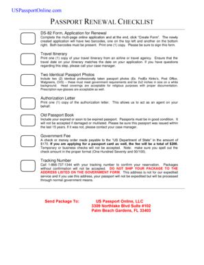 Passport Check List - Fill Online, Printable, Fillable, Blank | pdfFiller