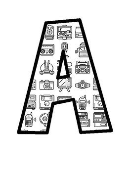 Retro Technology Bulletin Board Letters, Retro Technology Bulletin ...