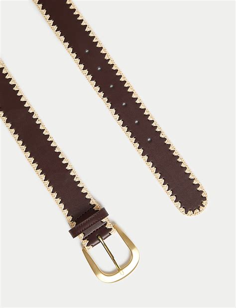 Buy Whipstitch Detail Jeans Belt at Marks & Spencer