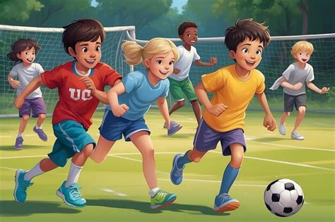 Kids Playing Sports 的图像结果