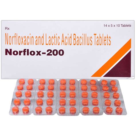 Norflox-200 Tablet 10's Price, Uses, Side Effects, Composition - Apollo ...