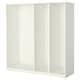 PAX 3 wardrobe frames, dark grey, 200x58x201 cm (785/8x227/8x791/4") - IKEA
