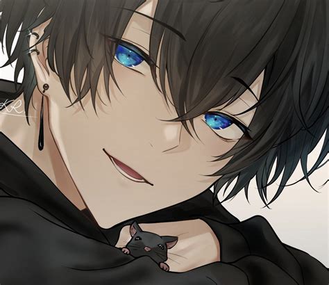 Pin on 𝑏𝑙𝑎𝑐𝑘 | Cute anime guys, Anime drawings boy, Anime monochrome