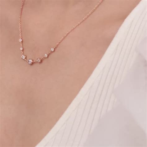 Rose Gold Stoned Necklace | Women Necklace – GIVA