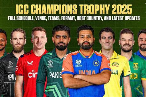 ICC Champions Trophy 2025: Schedule, Teams, Venues & More
