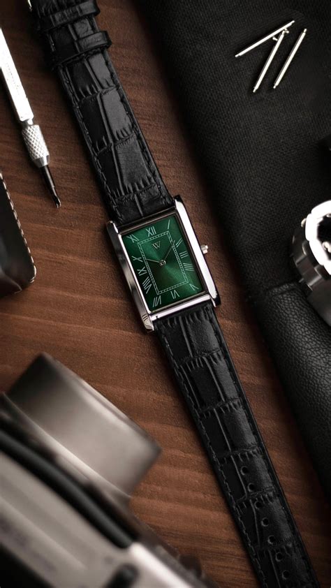 The S23 - Slim Tank Style Watch - By Watchtopia - watchtopia.in