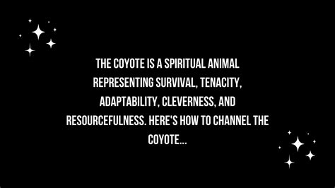 The Coyote Spiritual Meaning And Significance | PPT