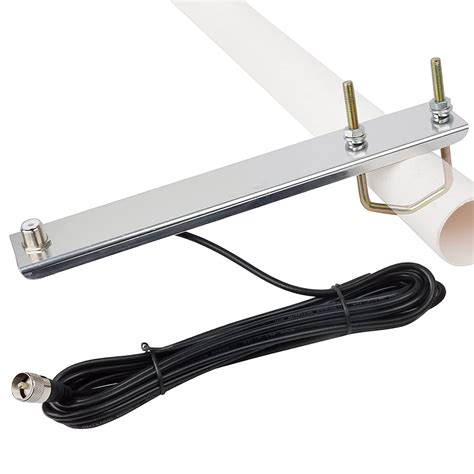 Buy HYS Antenna Mast Clamp with U-Bolts and SO239 to PL259 Cable ...