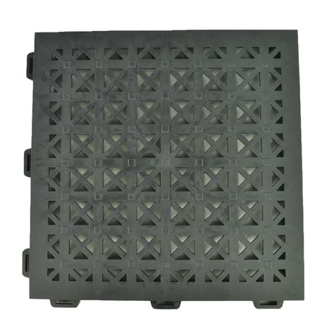 Greatmats StayLock Floor Tile Perforated, 1x1 Ft x .5 Inch Outdoor Wet ...