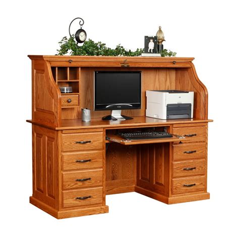 Roll Top Computer Desk 的图像结果