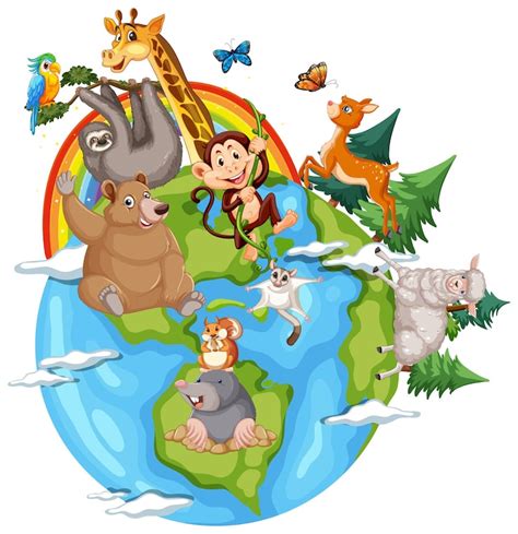 Mapa del mundo animal Images - Free Download on Freepik