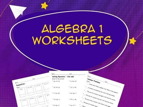 Image result for Algebra 1 Practice Test Printable