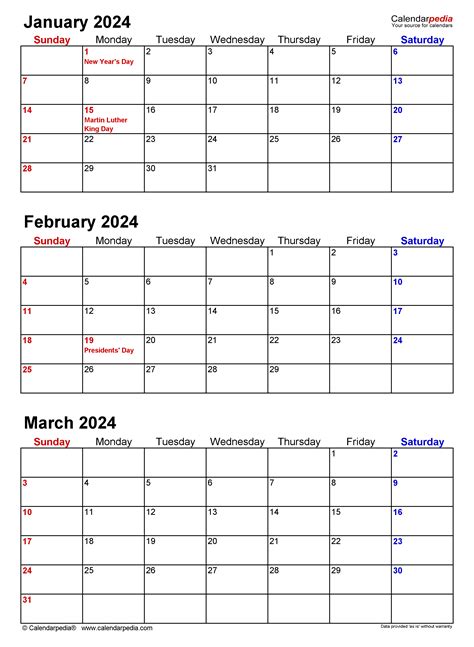 Printable Quarterly Calendar, Stay organized with printable monthly calendars.