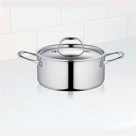 BOROSIL 5-Ply Stainless Steel Casserole Cook and Serve Casserole Price ...