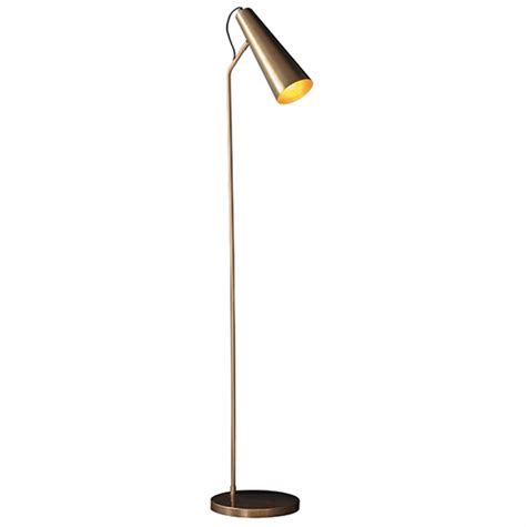 Leo - Task Floor Lamp in Antique Brass - Lightbox