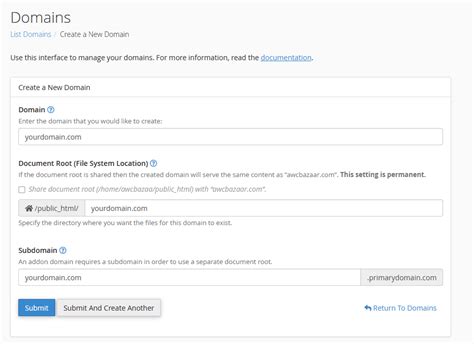 Image result for Domain cPanel