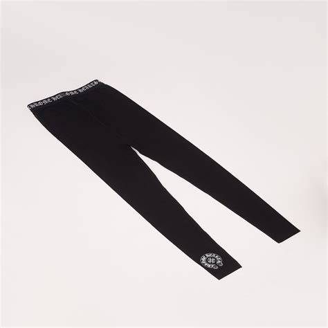 Chrome Hearts CHROME HEARTS Logo Leggings BLACK | Grailed