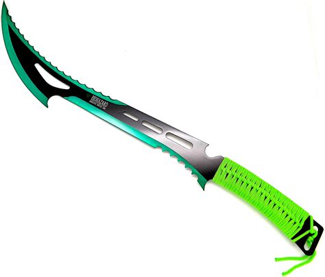 24" NEW! Green ZOMBIE Killer Biohazard Tactical MACHETE KNIFE Knives ...