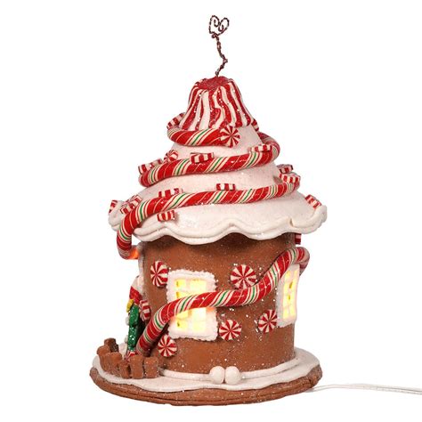 Light Up Round Candy Gingerbread House for Christmas by Kurt Adler ...