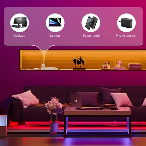 Buy BTF-LIGHTING FCOB COB RGB Bluetooth Music APP 4.9FT LED Strip ...