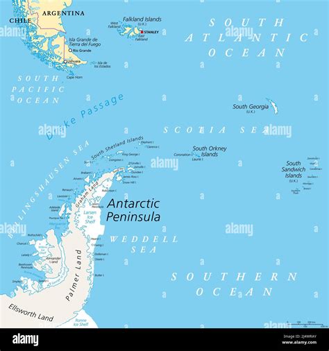 Antarctic Peninsula Map