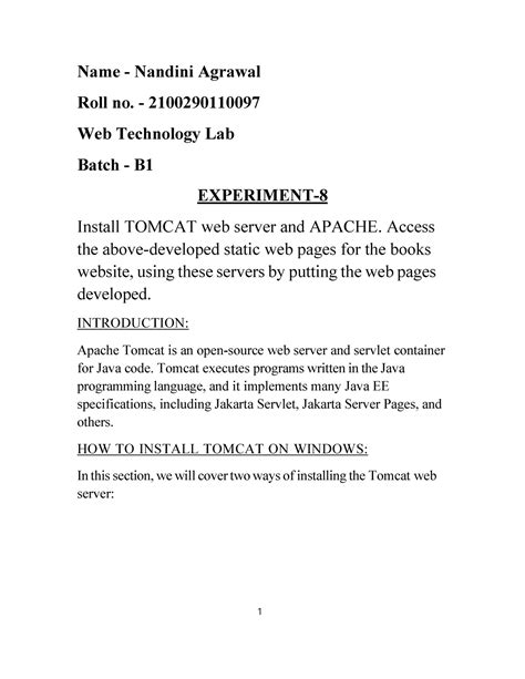 Nandini 097 web8 - Name - Nandini Agrawal Roll no. - 2100290110097 Web ...