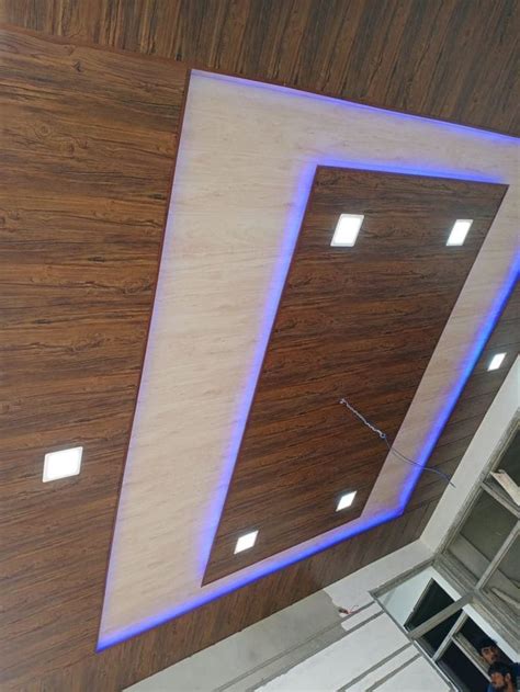 Image result for PVC Cladding Ceiling Reception Area Design