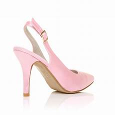 Faith Bridal Shoes by Faith Baby Pink Satin Stiletto High Heel Slingback Bridal Faith Bridal Shoes