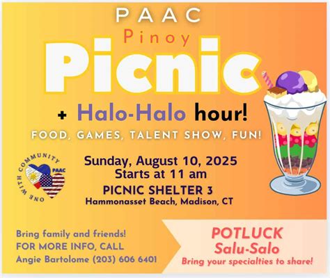 PAAC Pinoy Picnic, Hammonasset Beach State Park, Madison, 10 August ...
