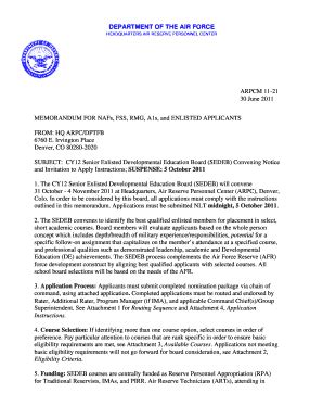 Fillable Online arpc afrc af arpc 36 2907 form Fax Email Print - pdfFiller