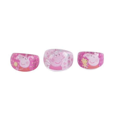 Lil Diva Peppa Pig Finger Rings Pack Of 3 — Toycra
