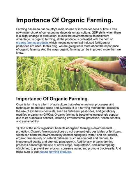 Organic Farming Methods Techniques