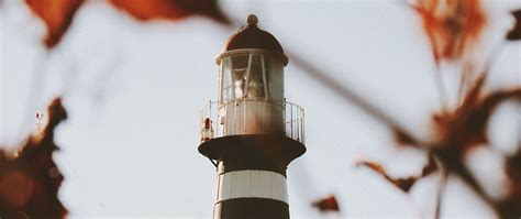 Download wallpaper 2560x1080 lighthouse, building, architecture, bushes ...