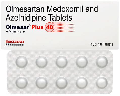 Olmesar Plus 40 Mg Tablet 10 - Uses, Side Effects, Dosage, Price | Truemeds