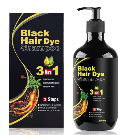 Buy black hair dye shampoo 3 in 1 ayurvedic,black,hair dye shampoo ...