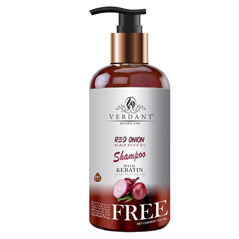 Buy Verdant Natural Care Red Onion Shampoo for Hair Growth | With Black ...