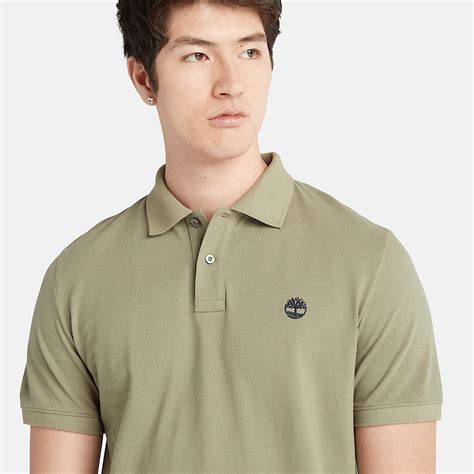 Millers River Piqué Polo Shirt for Men in Light Green