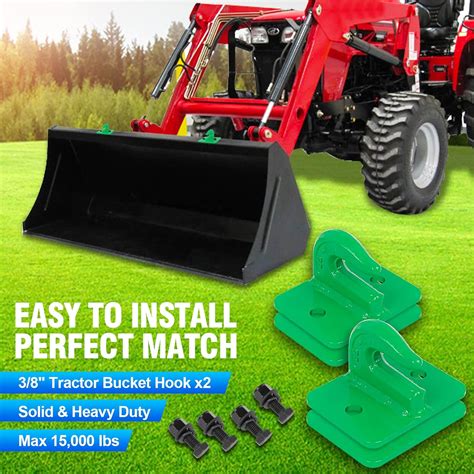 Buy Tnyeobae 2 Pack 3/8 Tractor Bucket Hooks, Grade 70 Forged Steel ...