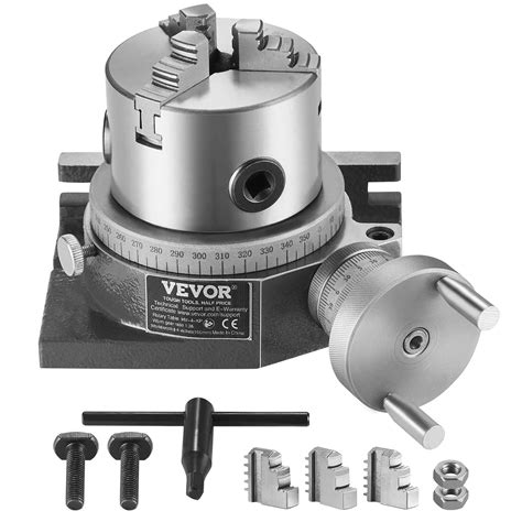 VEVOR Rotary Table for Milling Machines, 4''/ 100 mm, Horizontal ...