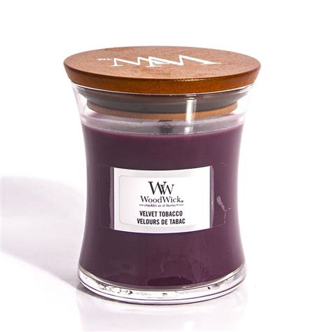 WoodWick Velvet Tobacco glass mini | Excaliburshop