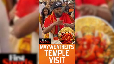 Glimpses of Floyd Mayweather's Temple Visit in India