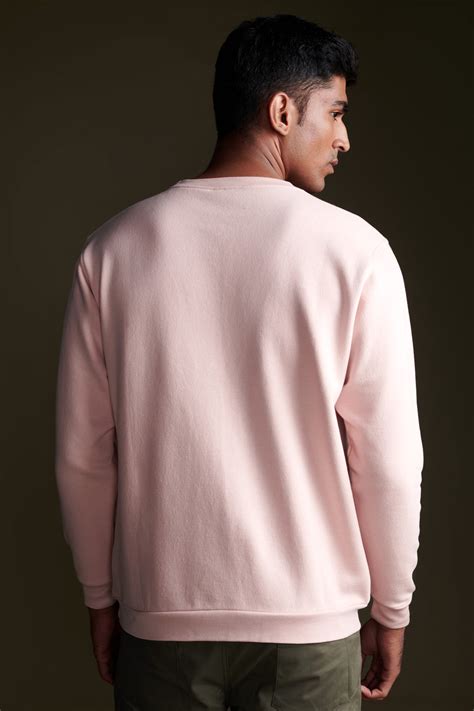 Buy Baby Pink Sweatshirt for Men | Beyours