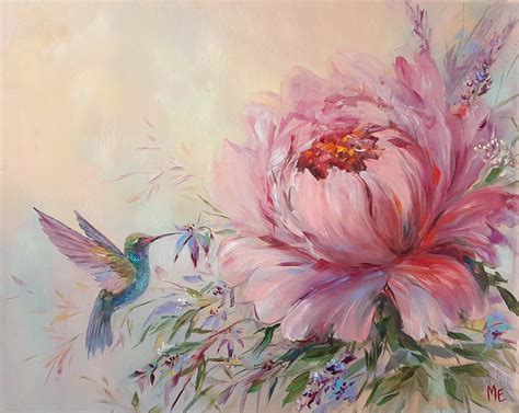 Peonies Painting by Elena Gontar - Jose Art Gallery - painting of peonies
