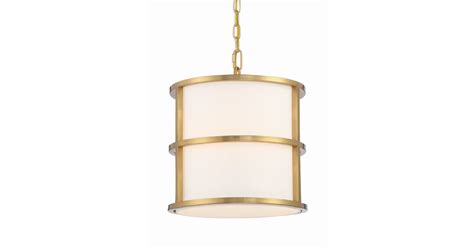 Crystorama Lighting Group 9593-LG Hulton 3 Light 13" Wide Pendant with ...