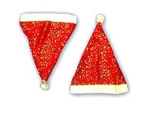 Buy Christmas Santa Claus Caps Fine Quality (Size For Adult (Pack Of 2 ...