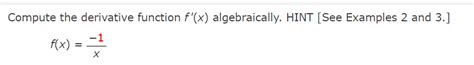 Image result for Compute the Derivative Function Algebraically