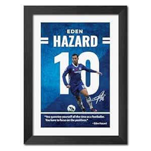 TenorArts Eden Hazard Poster Chelsea Laminated Photo Framed Painting ...